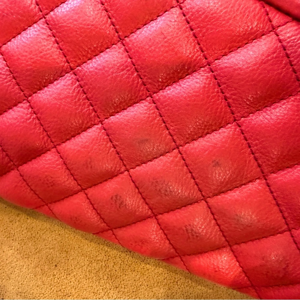 Rebecca Minkoff Red Leather Quilted Affair Bag Large - Picture 10 of 12